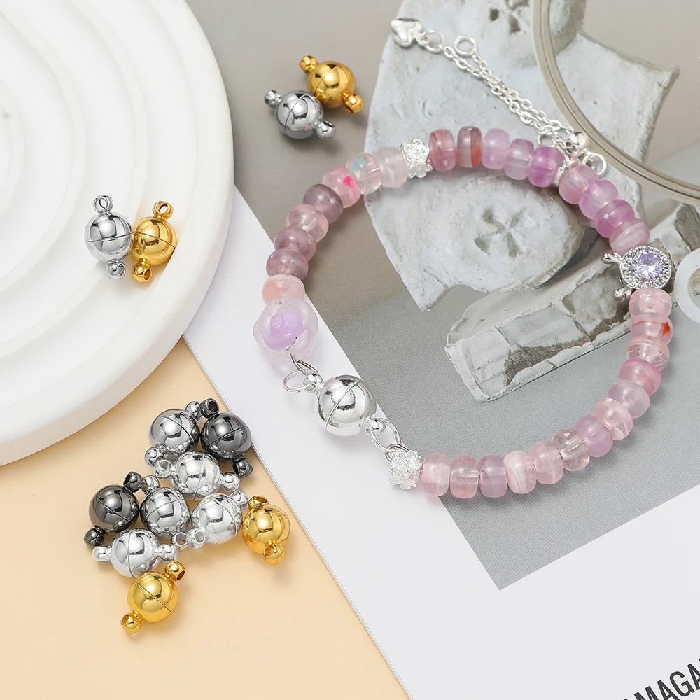 Runde magnetische Verschlüsse für DIY Schmuck Bastelprojekte