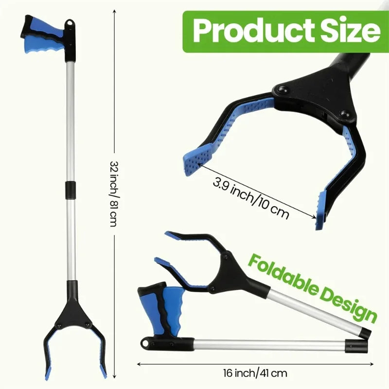 Faltbarer Greifer Extender 81cm Aluminium Müll Greifhilfe Werkzeug