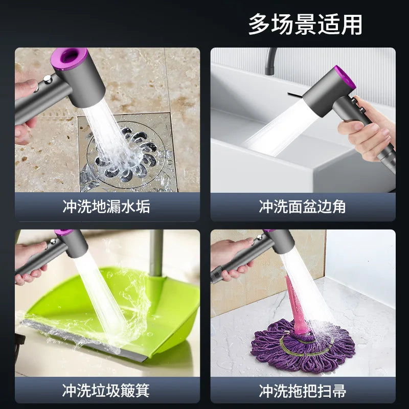 Handheld Bidet Sprayer Set 2 Modus Badezimmer Spritzpistole Wandmontage