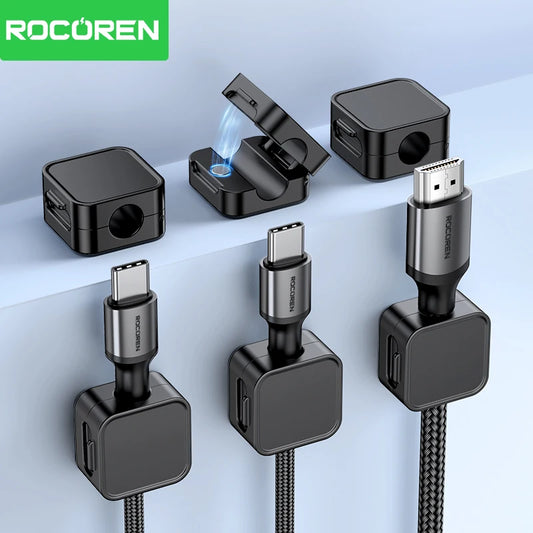 Magnetische Kabelklemmen verstellbarer Organizer für Kabelmanagement