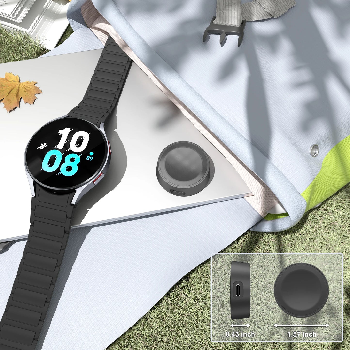 Uhr Ladegerät Single Head Kompatibel mit Galaxy Watch 3 4 5 6 40-47mm