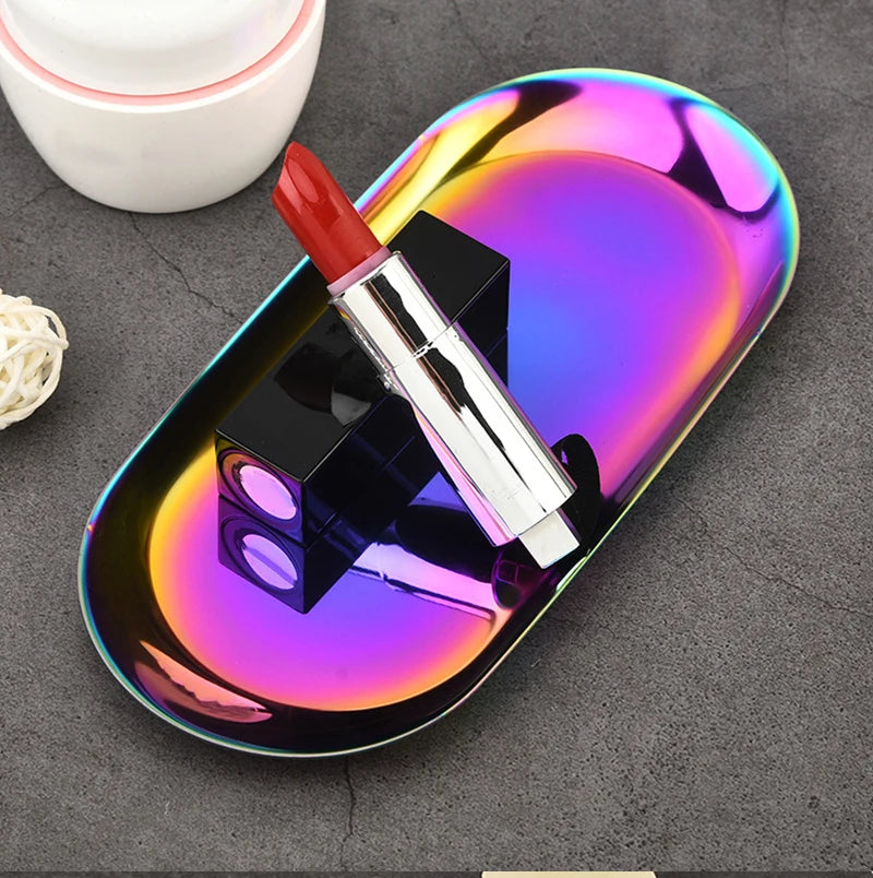 Edelstahl Tablett für Kosmetik und Schmuck – Modern & Praktisch-Yabubest - Home & More