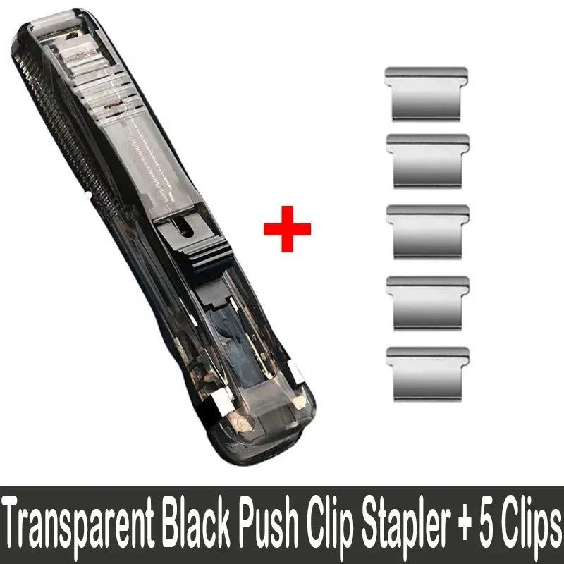 Push-Clip Hefter klammerlos für Dokumente & Notizen - Büro Schule Organizer