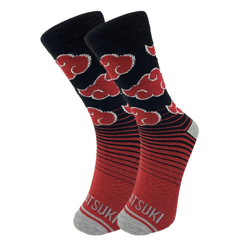 Elastische Anime Sport Socken Unisex Cartoon Motiv für Alltag und Freizeit