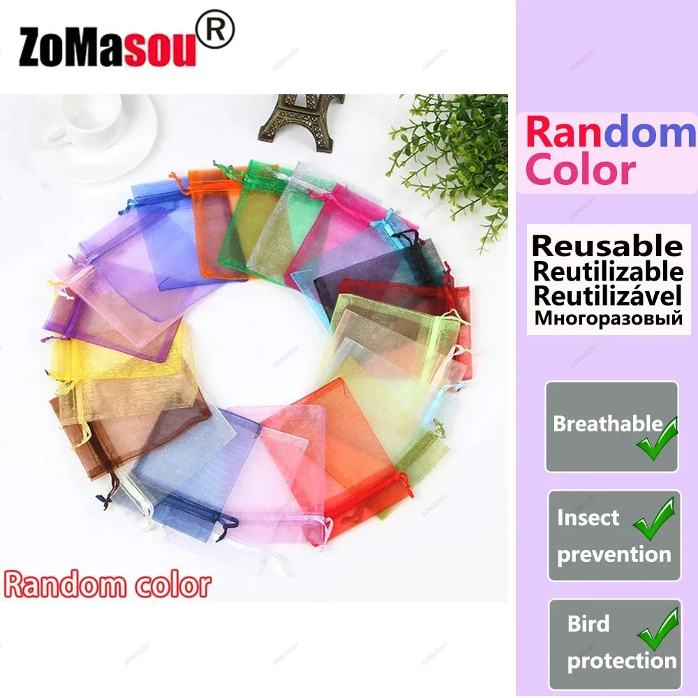 Schutznetz Taschen für Obst und Gemüse zur Ernte