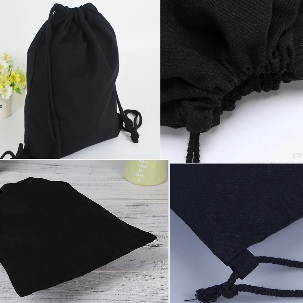 Leichter Kordelzug Rucksack aus Canvas 40x35 cm für Sport - Reisen