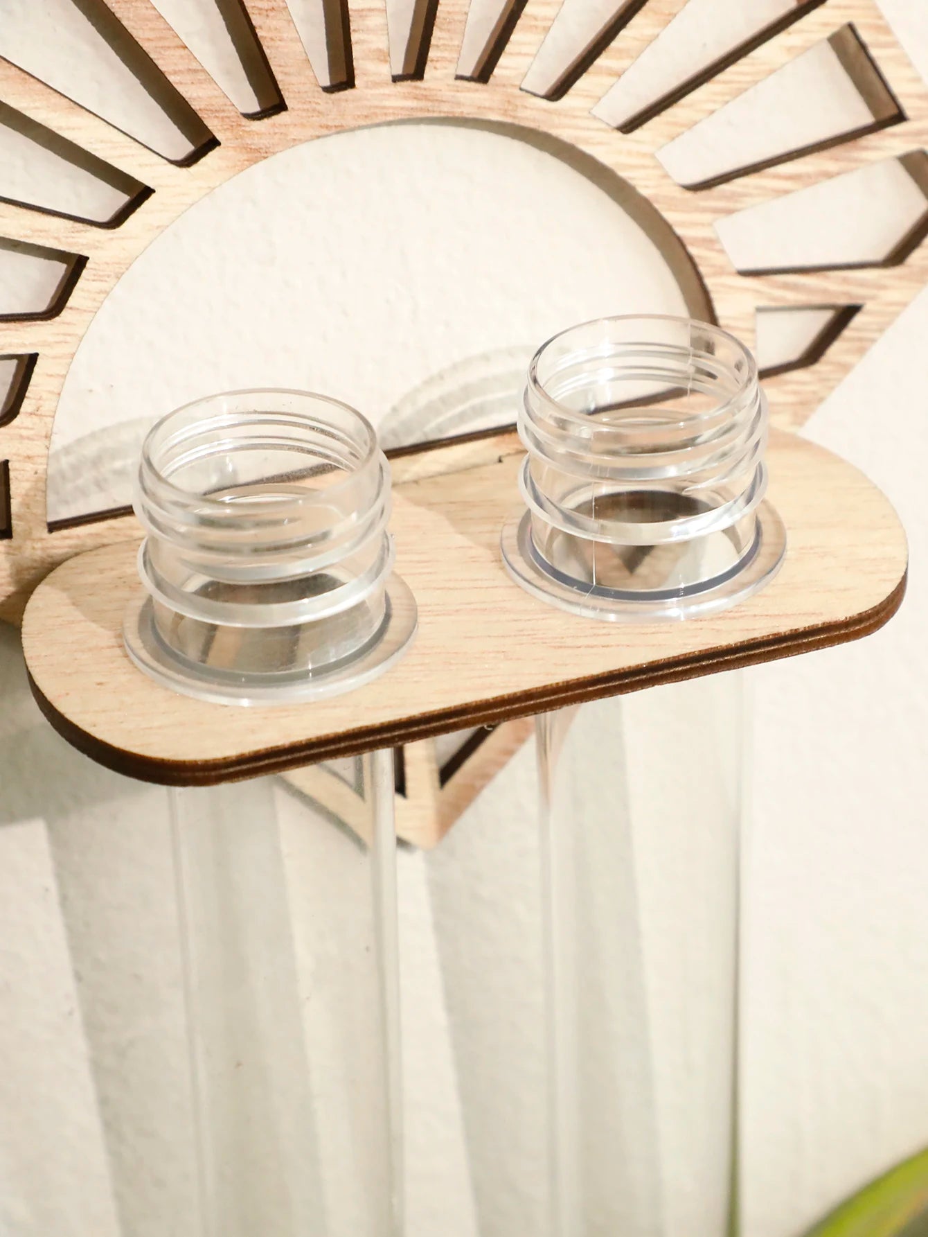 Wandmontierte Vermehrungsstation aus Holz für Hydrokultur Pflanzen