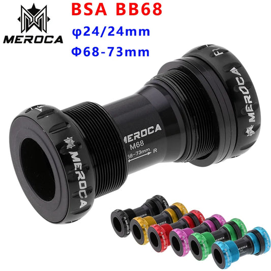 Mountainbike Tretlager BSA 68-73mm Einschraubbar Aluminium Mittelachse