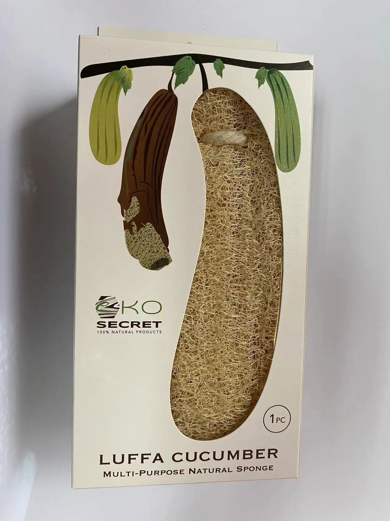 Sanfter natürlicher Luffa Waschpinsel – 1 Stück für Körper- & Küchenreinigung