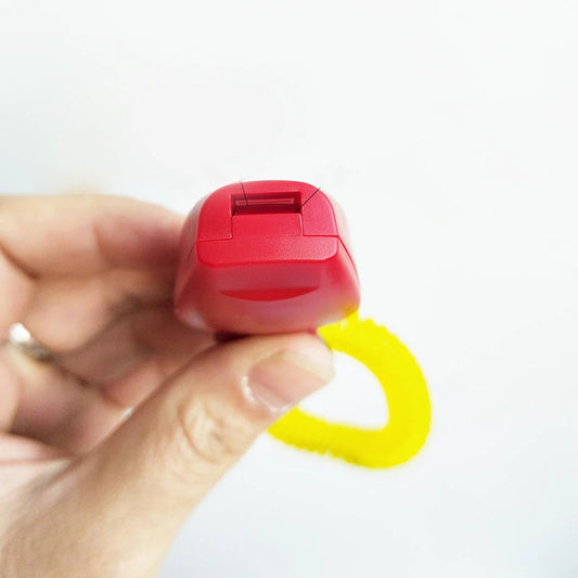 2-in-1 Pet Clicker und Hundetrainingspfeife mit Schlüsselring für Training