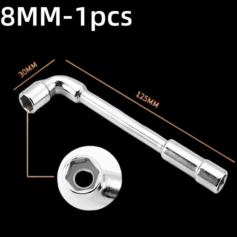Robuster L-förmiger Hexagon Steckschlüssel 6-15mm – Kraftsparend - präzise