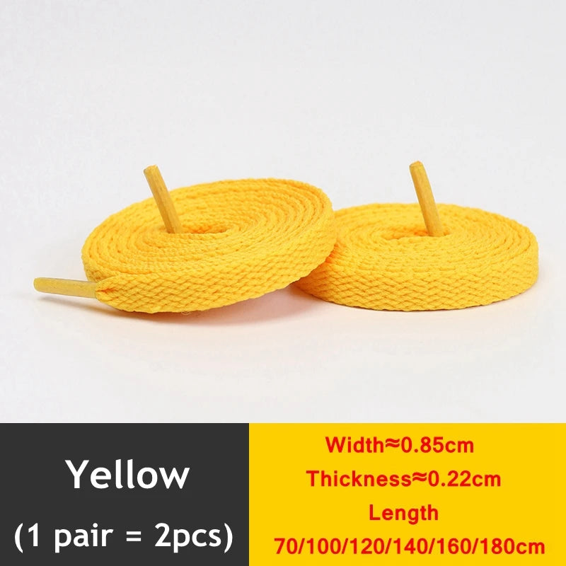 1 Paar flache verdickte Schnürsenkel für High-Top-Sneaker in 25 Farben