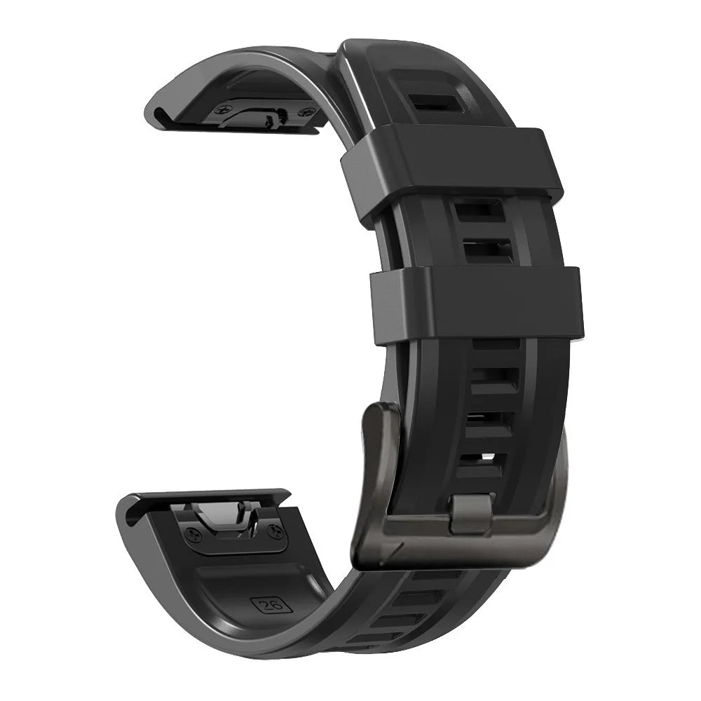 Schnellverschluss Silikon Uhrenarmband 22mm - 26mm für Sportuhren