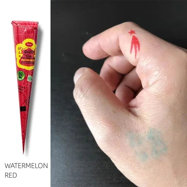 25g Mehrfarbiger Henna Kegel Tattoo Paste für temporäre Körperkunst