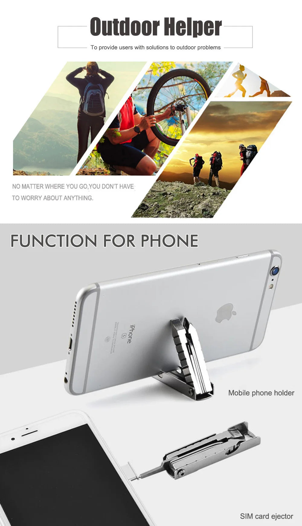 Tragbares Mini Edelstahl Schraubendreher Multitool Schlüssel Flasche Opener-Yabubest - Home & More