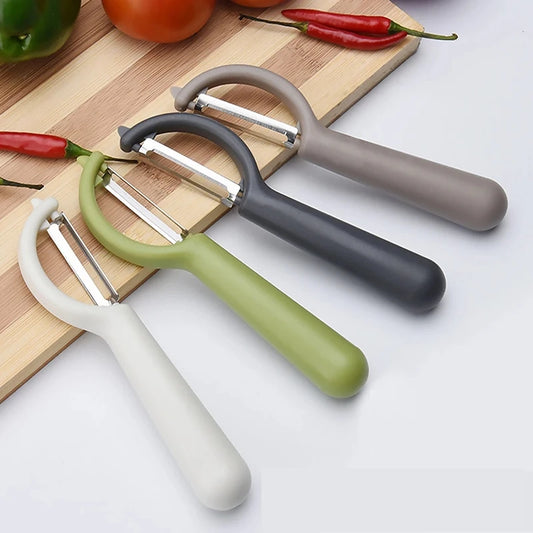 Multifunktionaler 2in1 Edelstahl Schäler – Schnell - präzise für Obst - Gemüse