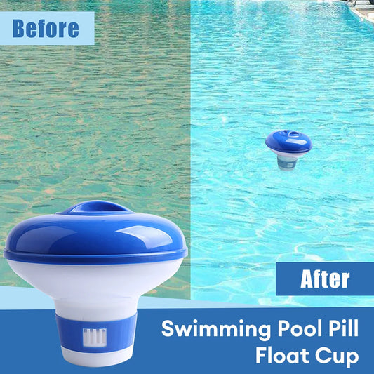 Effizienter schwimmender Pool-Chemiespender aus ABS für Chlor - Brom