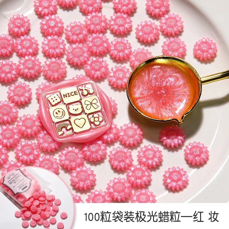 100 Schillernde Siegelwachs Perlen für stilvolle DIY Projekte