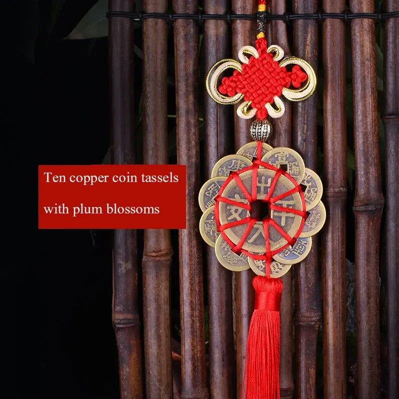 Chinesische Glücks Quaste mit Münzen für Reichtum und Dekoration