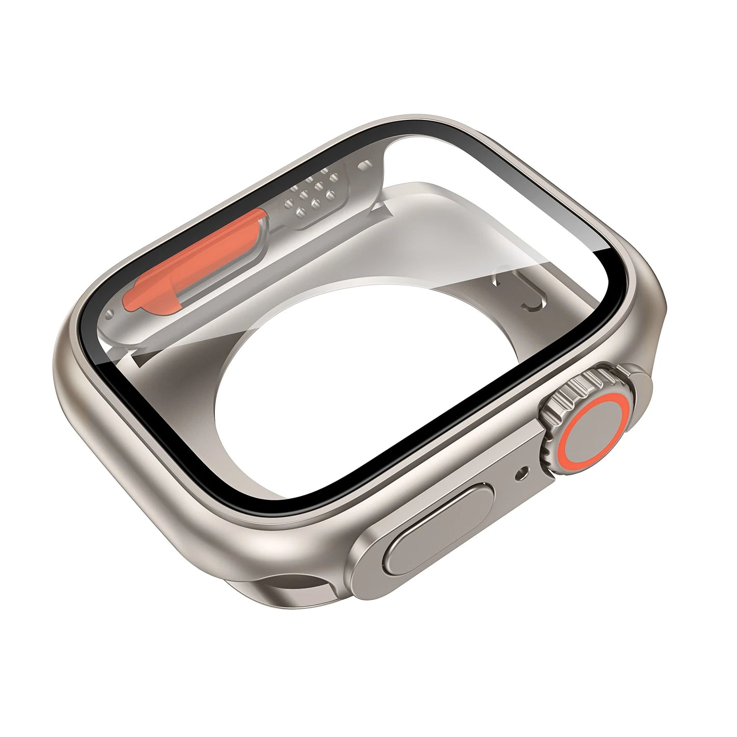 Displayschutzfolie und PC-Hülle kompatibel mit Smartwatch 40-45 mm Schutz