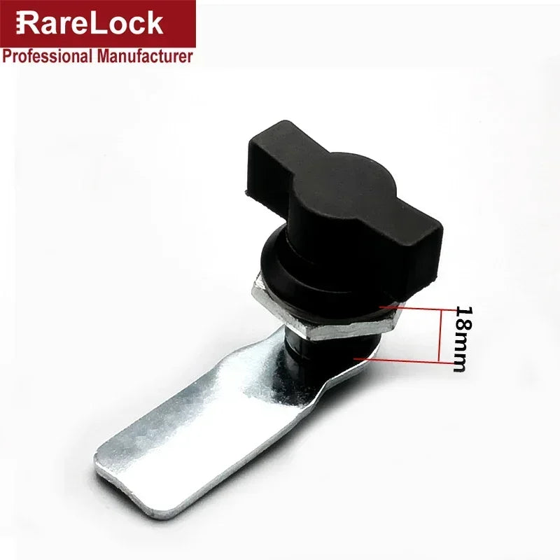 Schwarzes schlüsselloses Griffschloss 18-60mm für Schrank Industriekasten