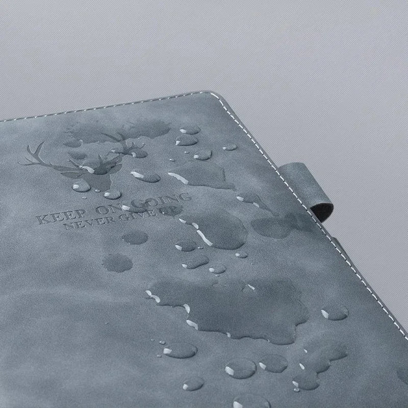 A5 Leder Notizbuch mit Hülle Softcover Lesezeichen für Business & Meetings