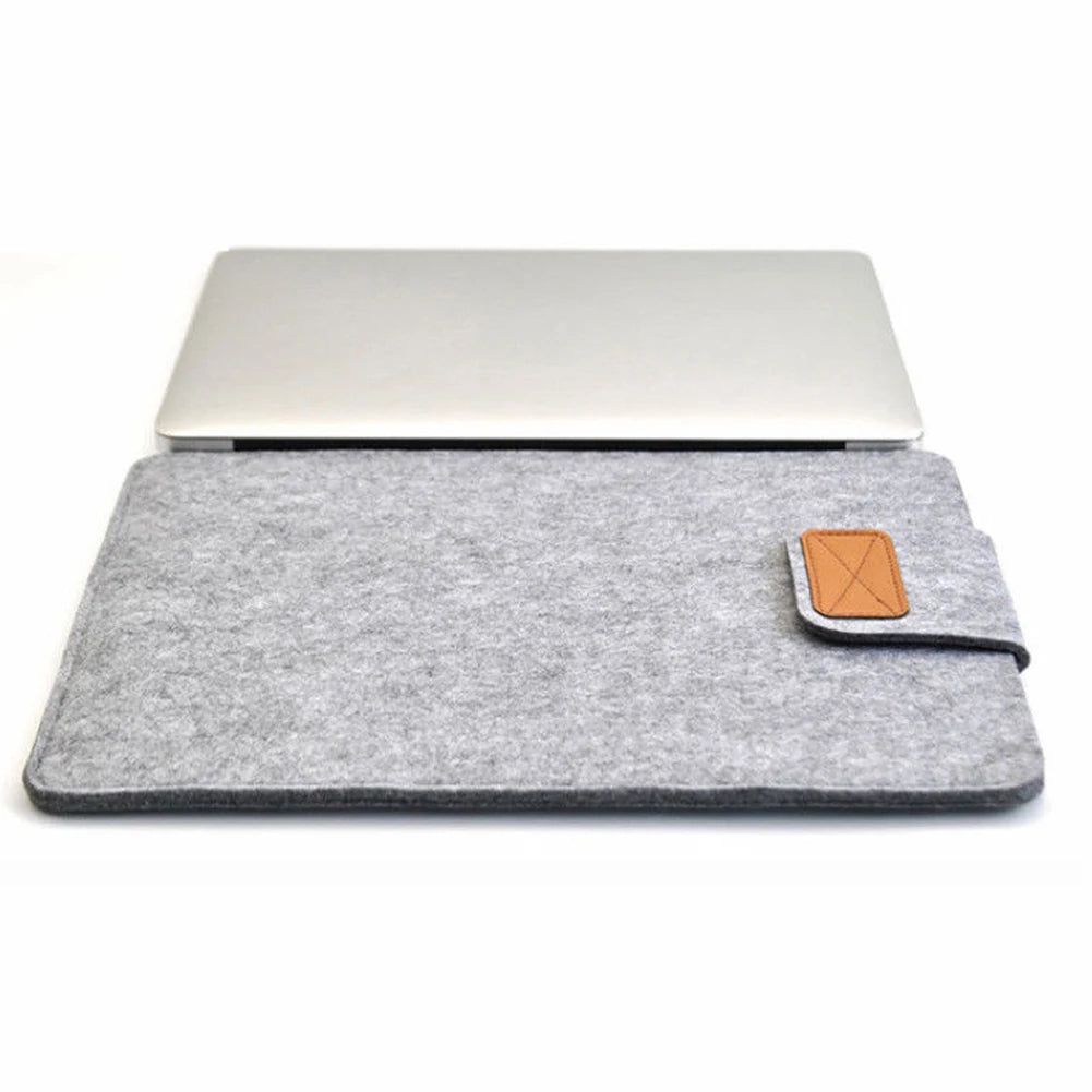 Wasserdichte Slim Laptoptasche aus Wollfilz für 11 bis 15 Zoll Geräte-Yabubestshop