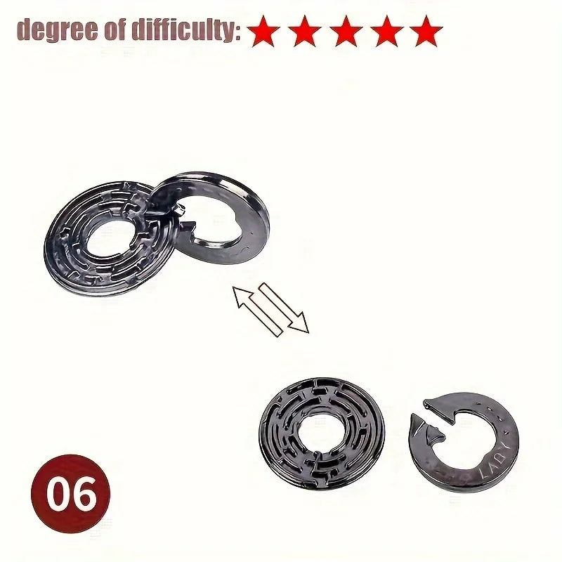 Herausforderndes 3D Metall-Puzzlespiel für Konzentration und Logik