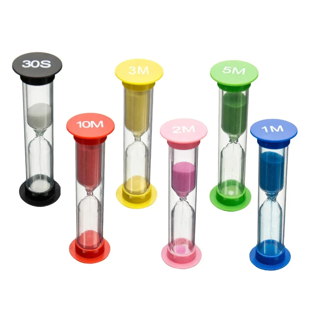 Sanduhr Kunststoff Timer Klein – 30s bis 10min für Küche Spiel Büro