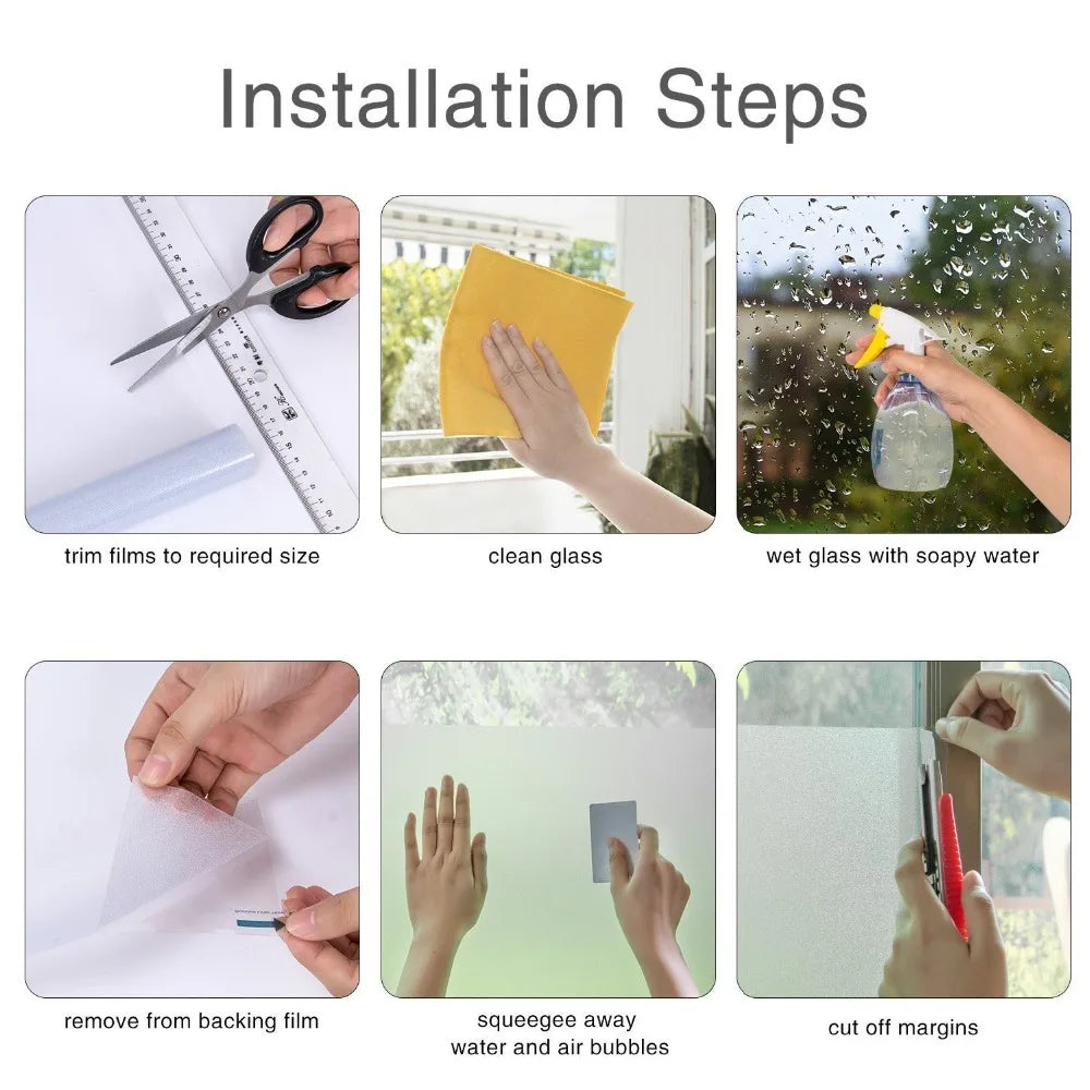 Statische Fensterfolie für mehr Privatsphäre und UV Schutz