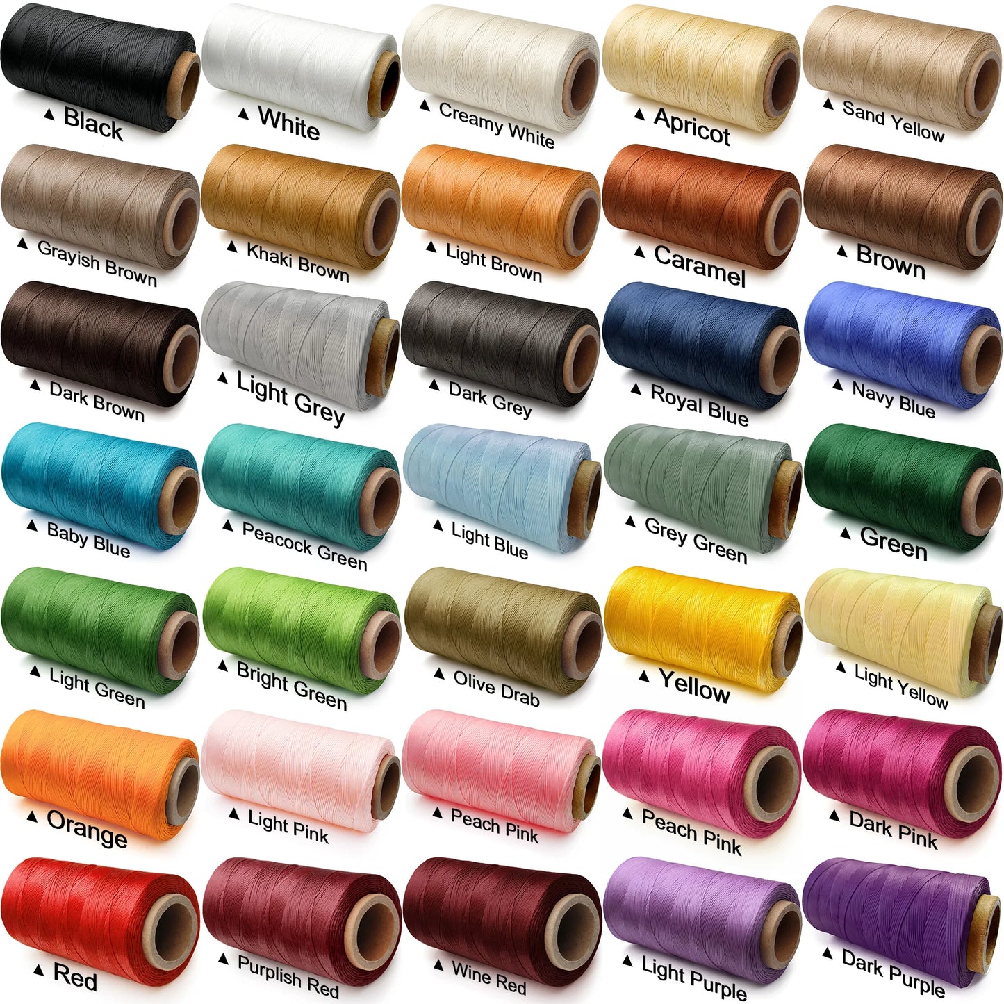 0,5/0,8/1/1,2 mm gewachste Polyester-Schnur, Makramee, geflochtenes Armband, Perlenfaden, Schnurbesatz, Schnur für Schmuck, Halskette