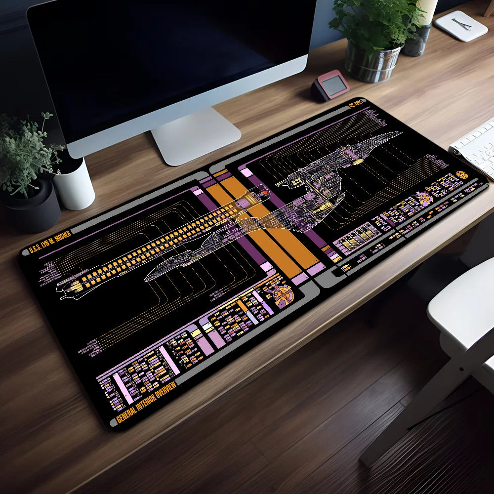 Großes Gaming Mauspad für Büro - Schreibtisch – Rutschfest - Verdickt