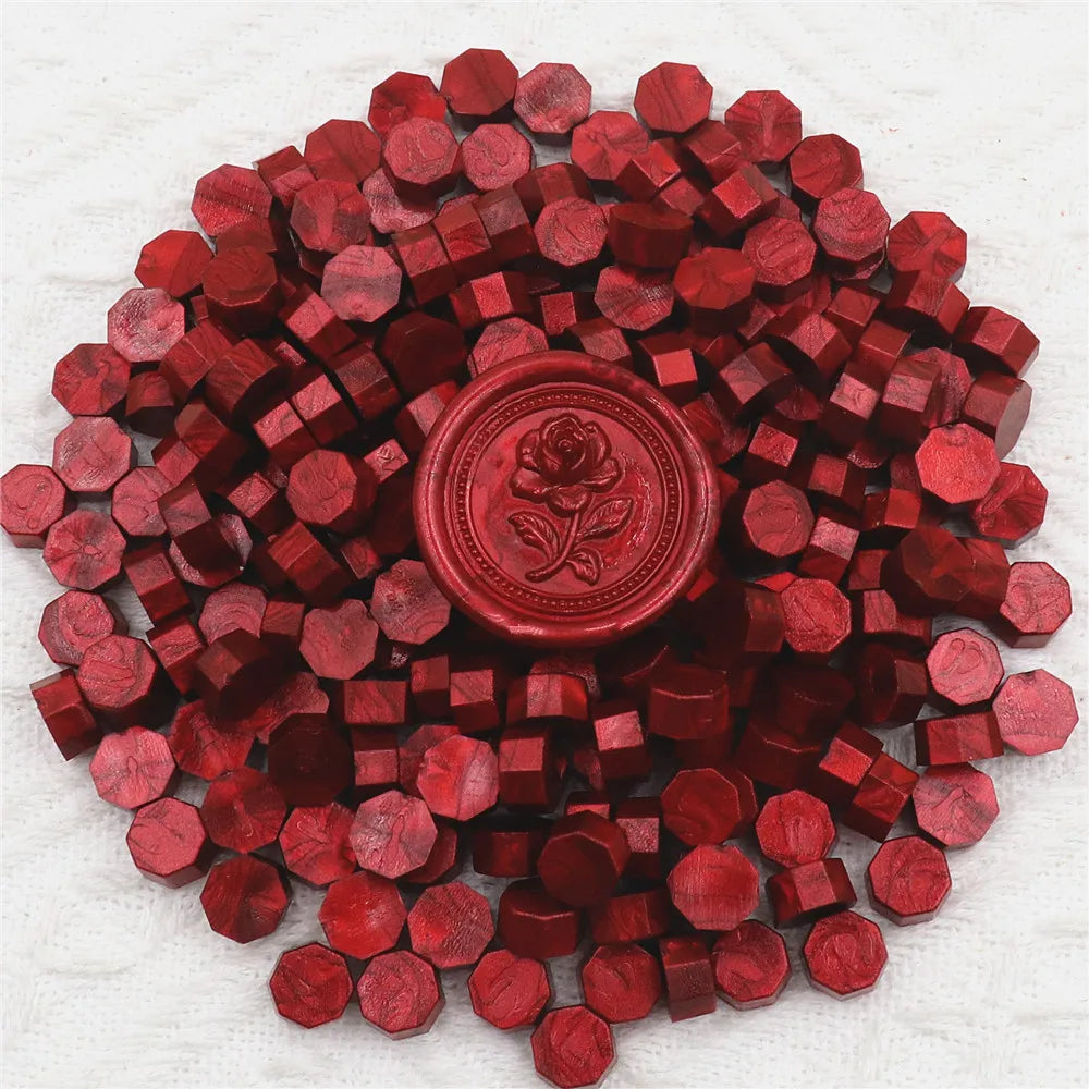 Vielseitige achteckige Siegelwachsperlen für handgemachte Dekorationen