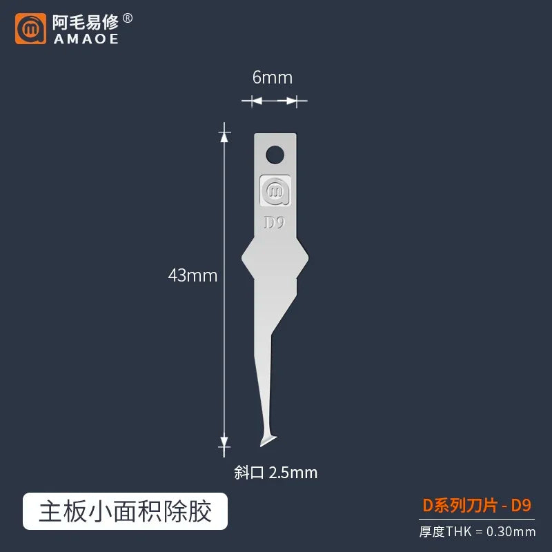 Rutschfeste Metall Skalpell Klingen Werkzeug für PCB Kleber Reparatur