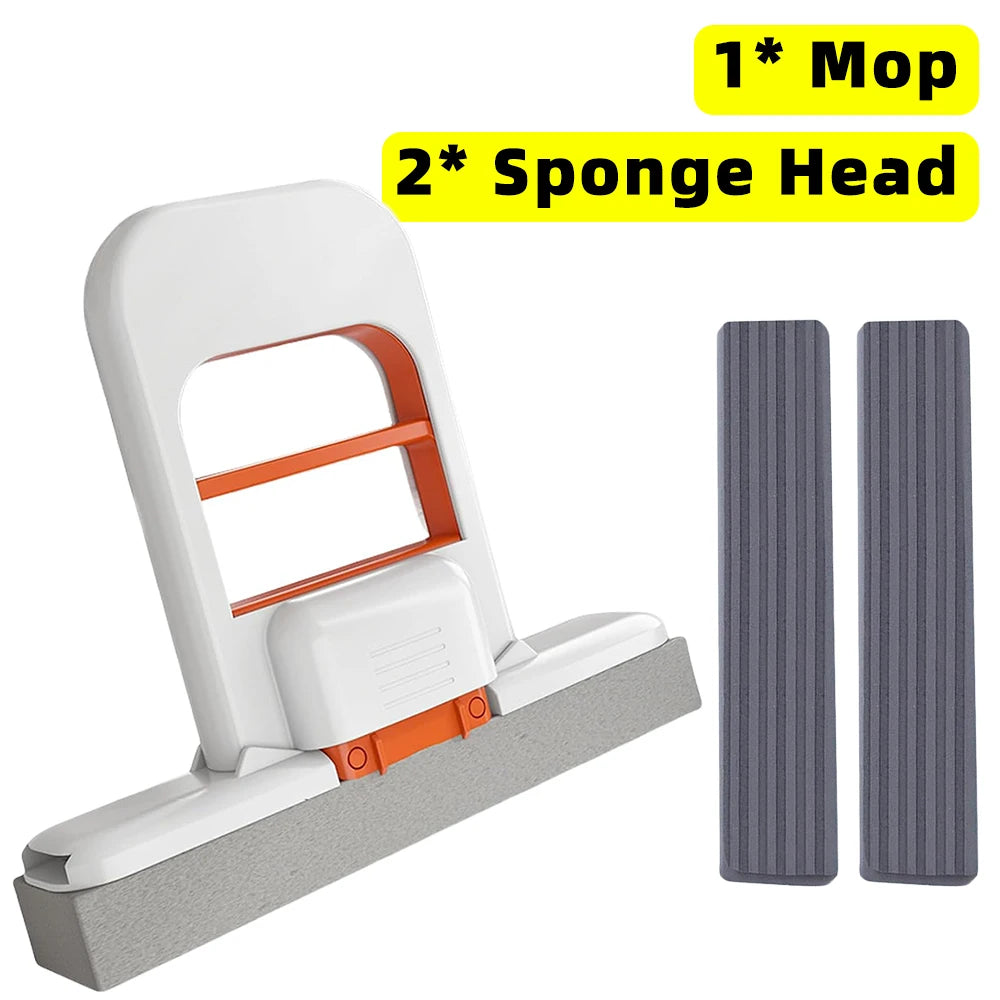 Mini Klappmopp für Schreibtisch, Glas, Auto – Handlicher Schwammreiniger
