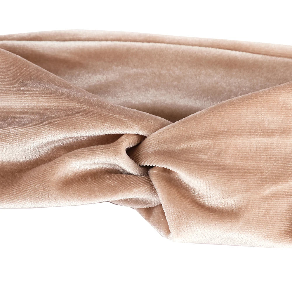 Elegantes breites Samt Stirnband für Damen im Herbst und Winter