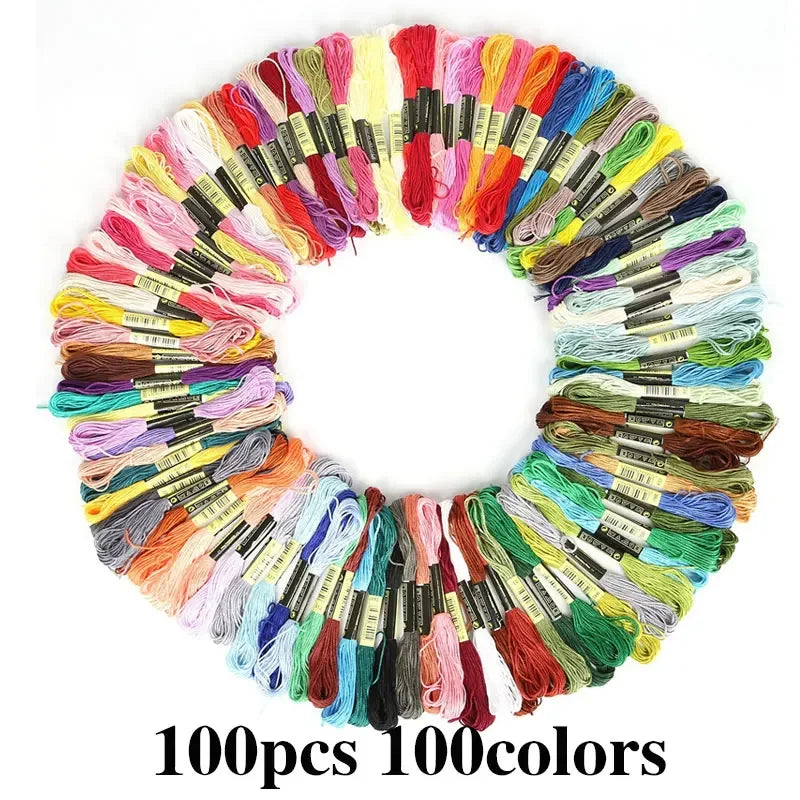 Vielseitiges Stickgarn Mix Farben für Kreativprojekte und Handarbeiten