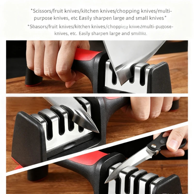 Multifunktionaler Messerschärfer für scharfe Klingen zuhause