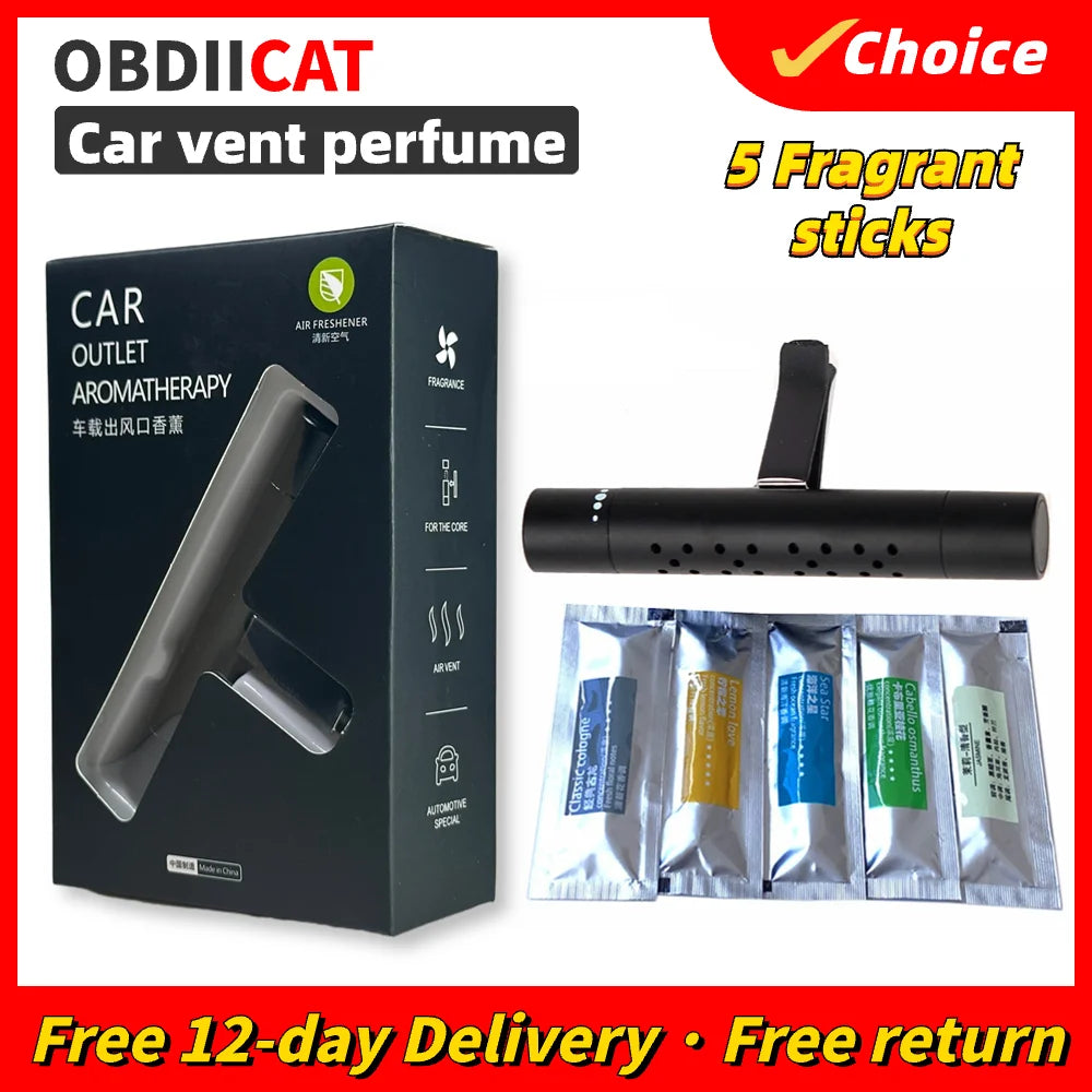 Duftender Auto Lufterfrischer Air Vent Parfum mit Zitronen Aroma