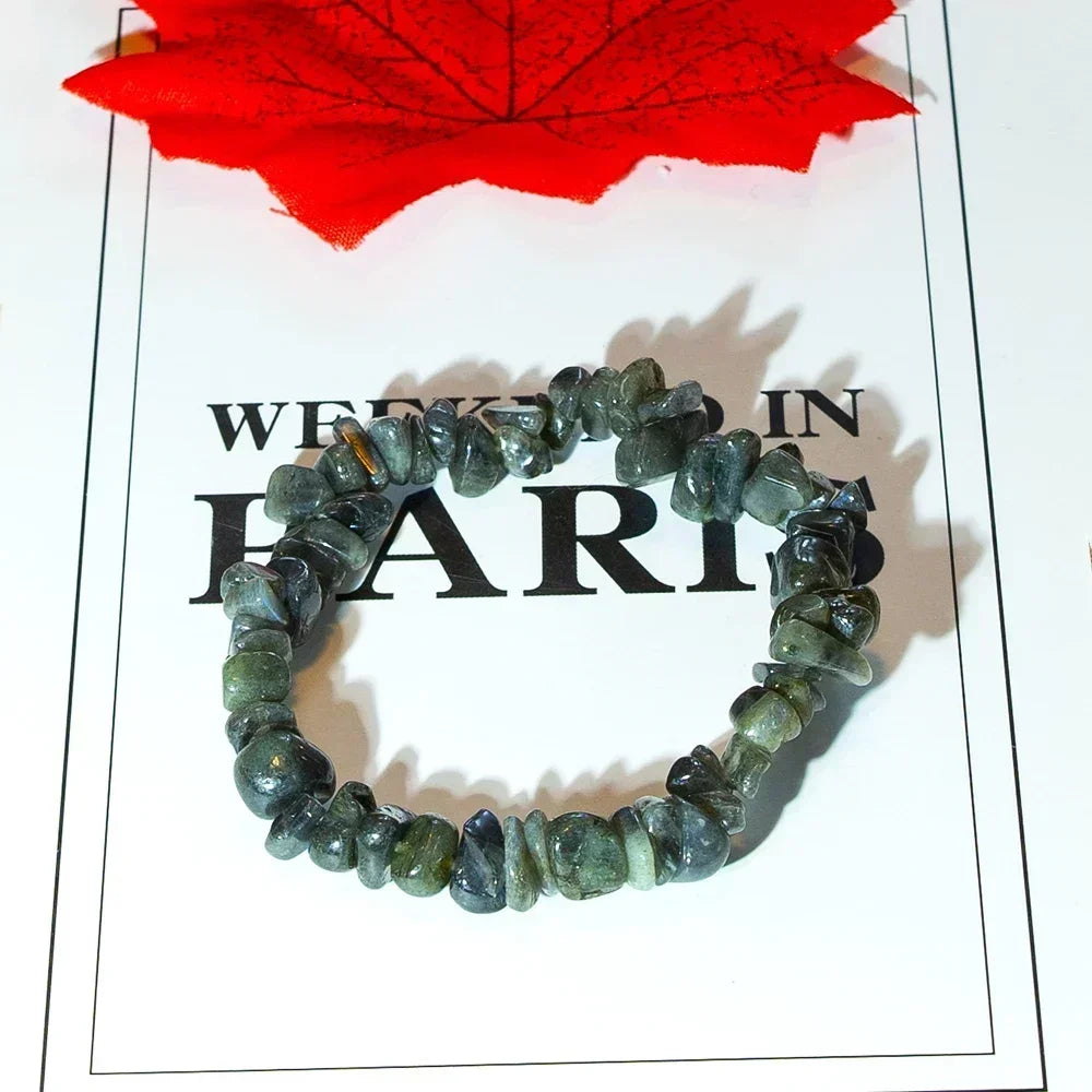 Farbenfrohes Natur Edelstein Armband Stretch für Damen Geschenk