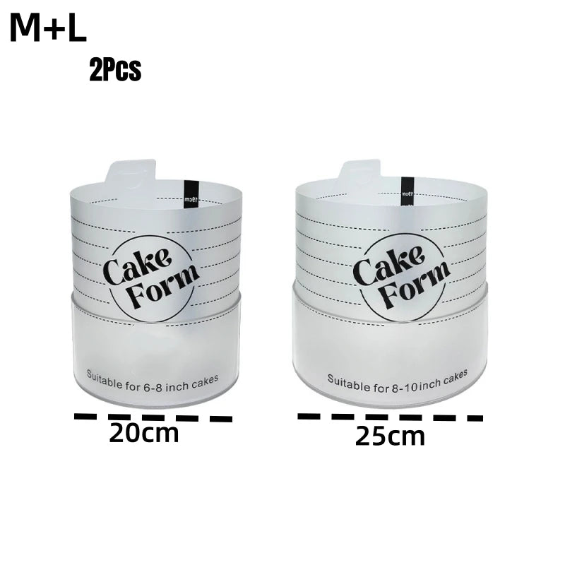 Einstellbarer Rund Kuchenring aus Kunststoff zum Backen