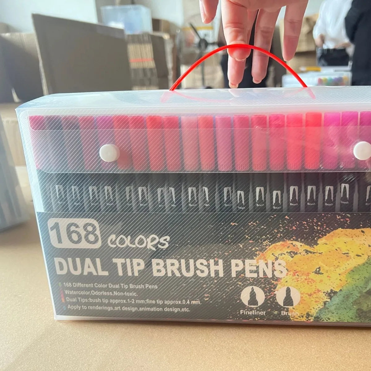 168 Farben Dual Brush Stifte für Aquarell, Manga - Schriftgestaltung