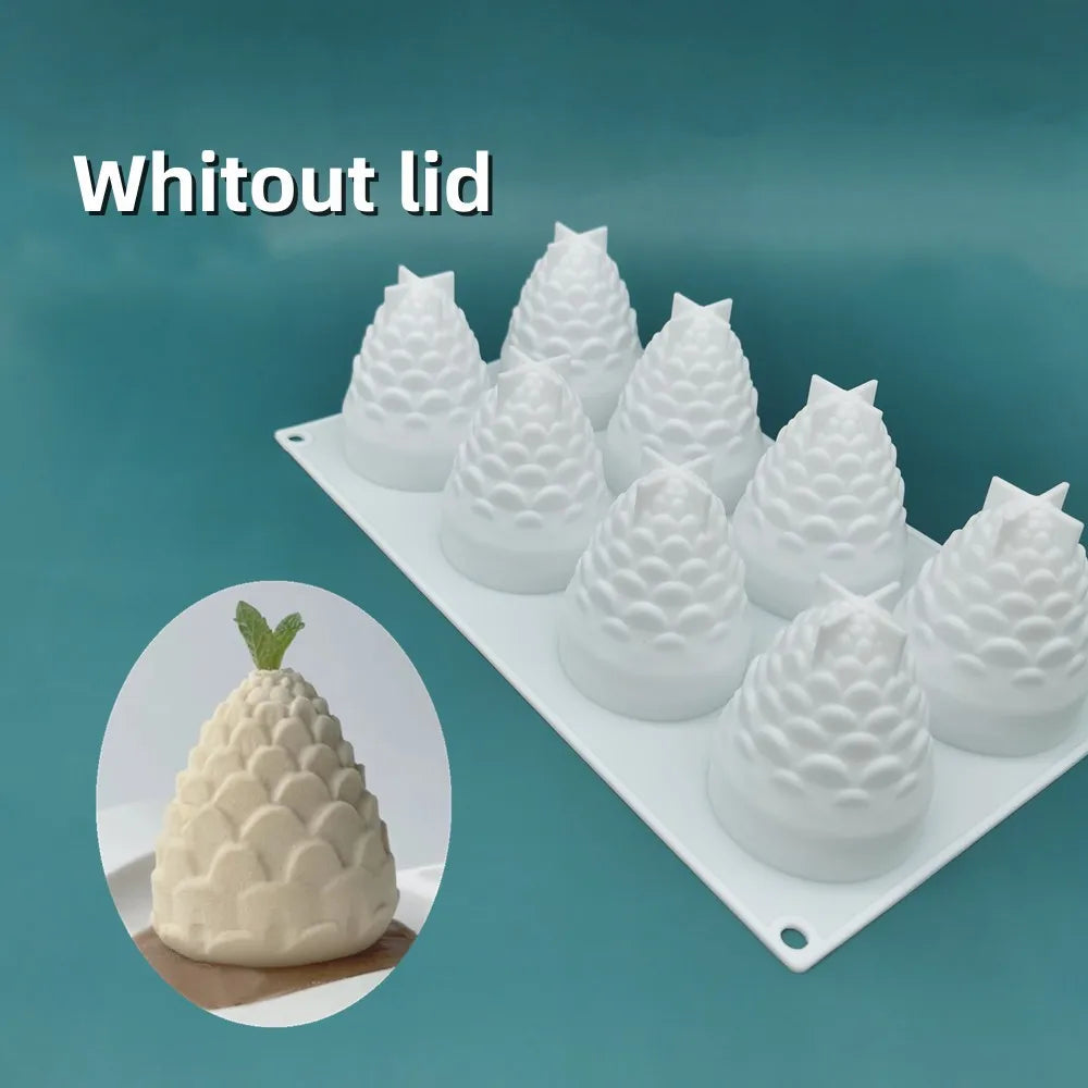 Silikon Kuchenform 3D Zitrone 6 Hohlräume für Dessert Dekorieren