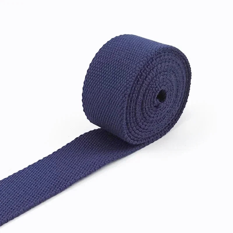 5M Polyester Baumwoll Gurtband 2mm dick für Rucksack Gürtel Kleidung 20-50mm breit