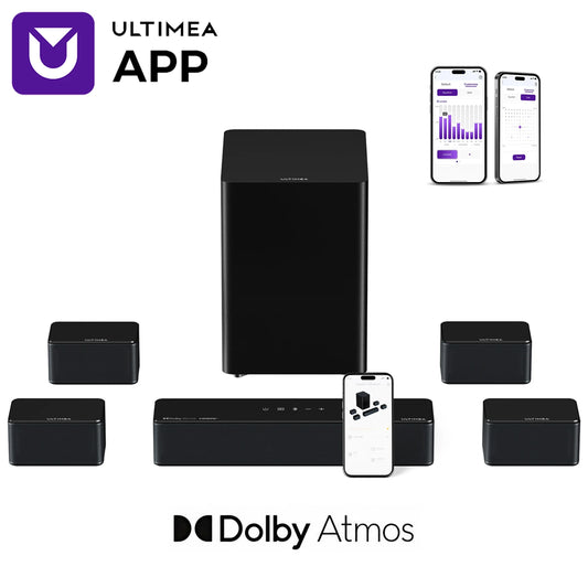 ULTIMEA Poseidon D80 7.1 Surround Soundbar mit Dolby Atmos und Subwoofer