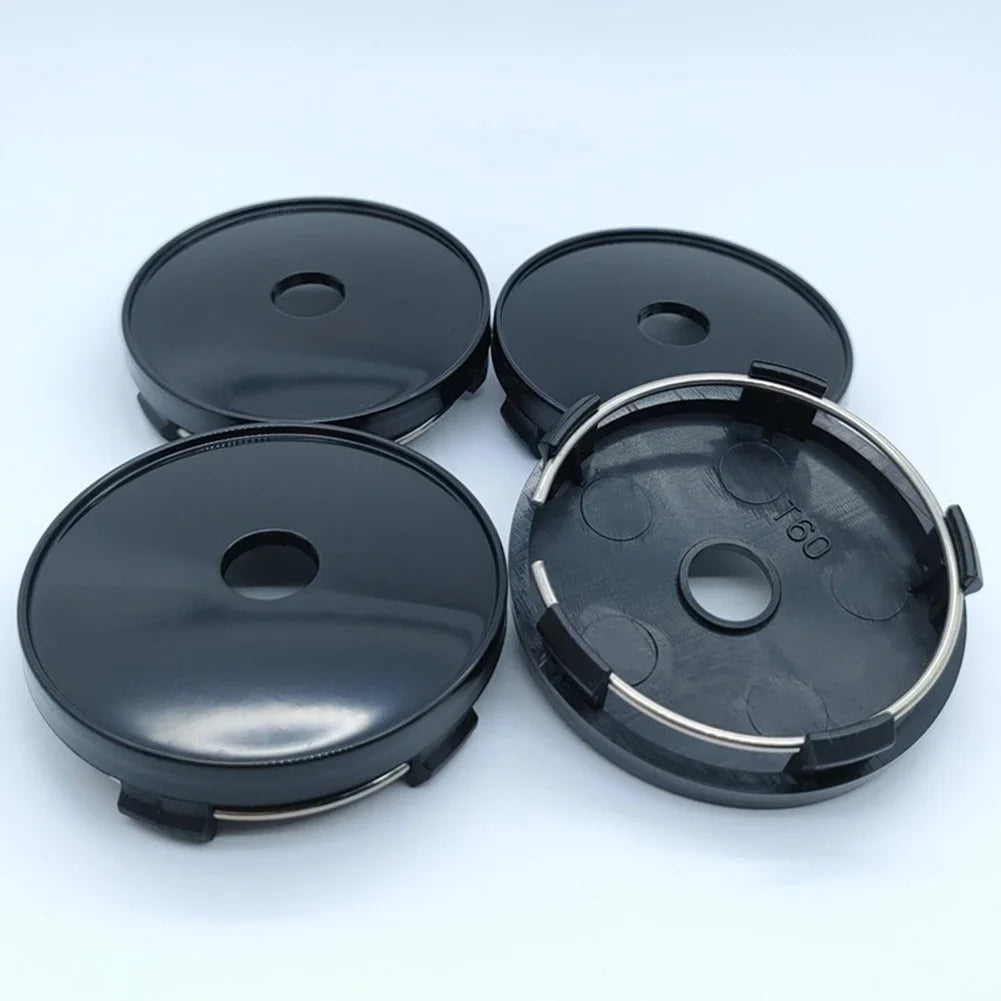 4 Stück Universal Auto Radnabenmittenkappen 60 mm Felgenabdeckung