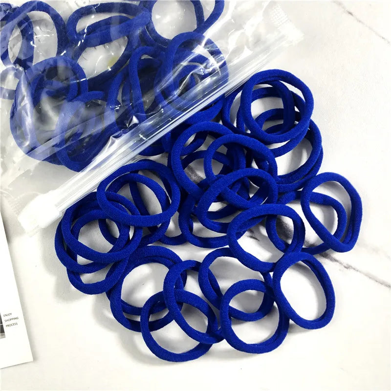 20/50 Teile/satz Haarbänder für Frauen Mädchen Grundlegende Haar Gummi Krawatten Seile 4 cm Einfache Elastische Stirnband Haar Zubehör pferdeschwanz Halter - Yabubest - Home & More
