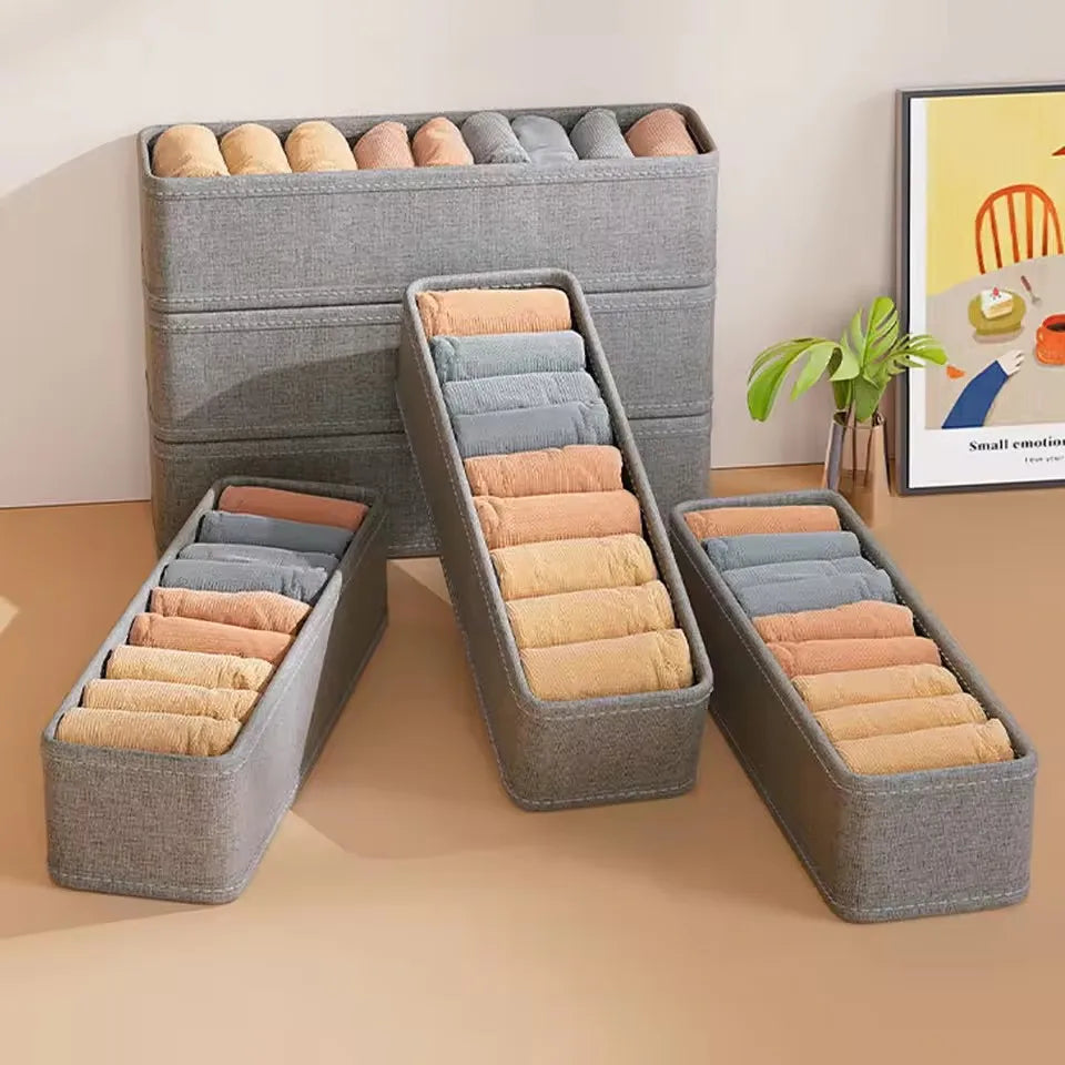 Schubladen Kleiderschrank Organizer 1 2 4 Stück Polyester 33x11x11cm