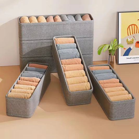 Schubladen Kleiderschrank Organizer 1 2 4 Stück Polyester 33x11x11cm