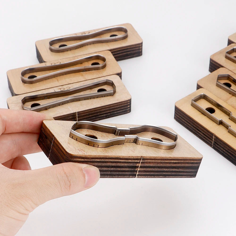 Leder Stanzform Set Reißverschluss Abzieher für Lederhandwerk